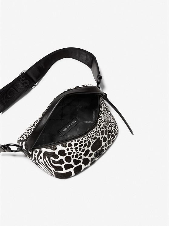 Slater Extra-Small Animal Print Calf Hair and Leather Sling Pack商品第2张图片规格展示