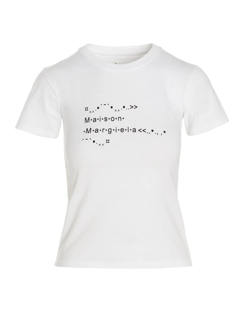 商品MAISON MARGIELA|Maison Margiela Logo Printed Crewneck T-Shirt,价格¥1291,第1张图片