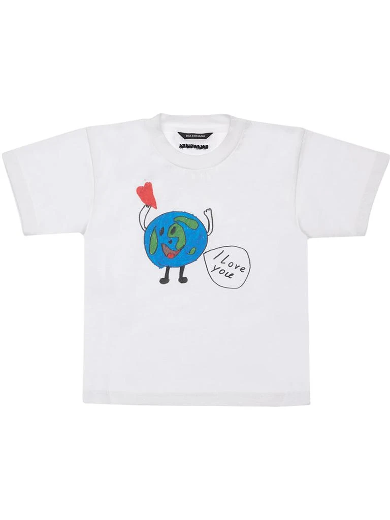 商品Balenciaga|Organic Cotton Jersey T-shirt,价格¥1052,第1张图片