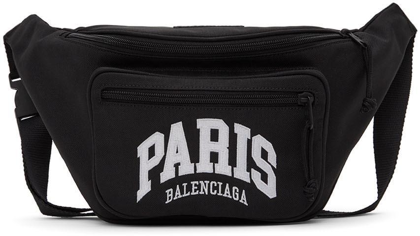 商品Balenciaga|黑色 Paris 腰包,价格¥6511,第1张图片