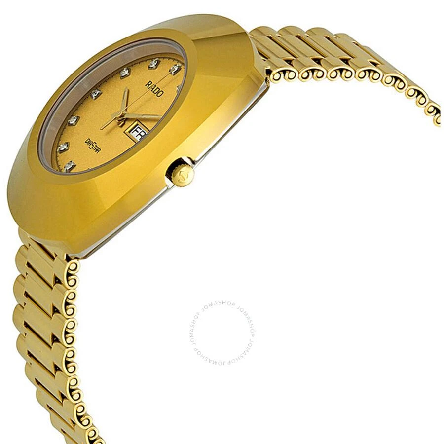 商品Rado|Diastar Quartz Diamond Gold Dial Men's Watch R12393633,价格¥4850,第2张图片详细描述