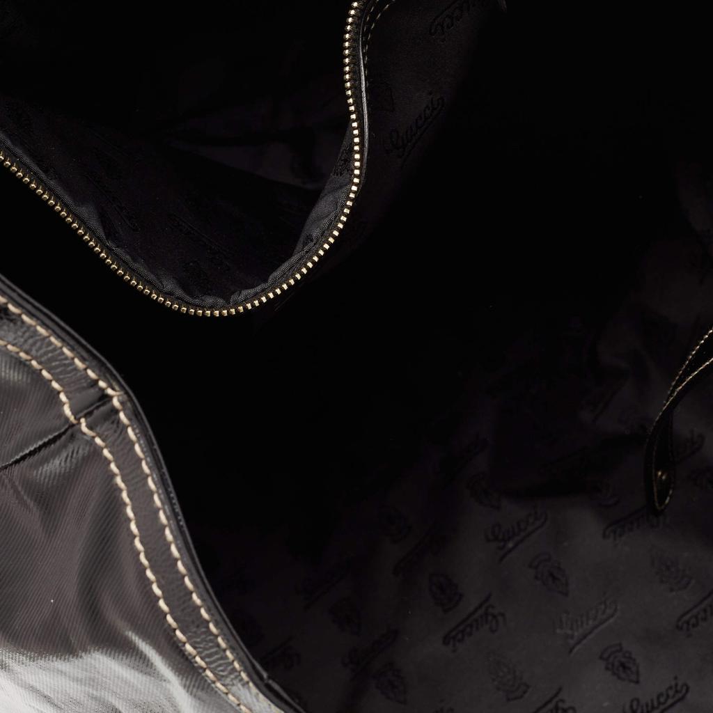 Gucci Black Coated Fabric Large Dialux Britt Tote商品第7张图片规格展示