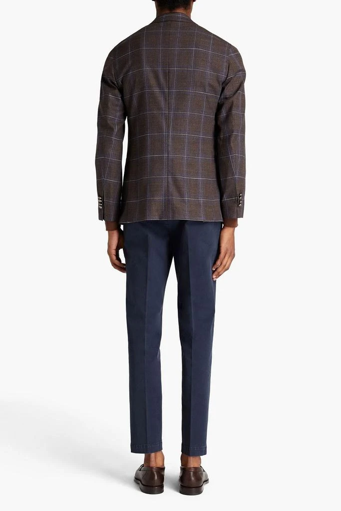 商品Peserico|Double-breasted checked wool-blend blazer,价格¥4088,第3张图片详细描述