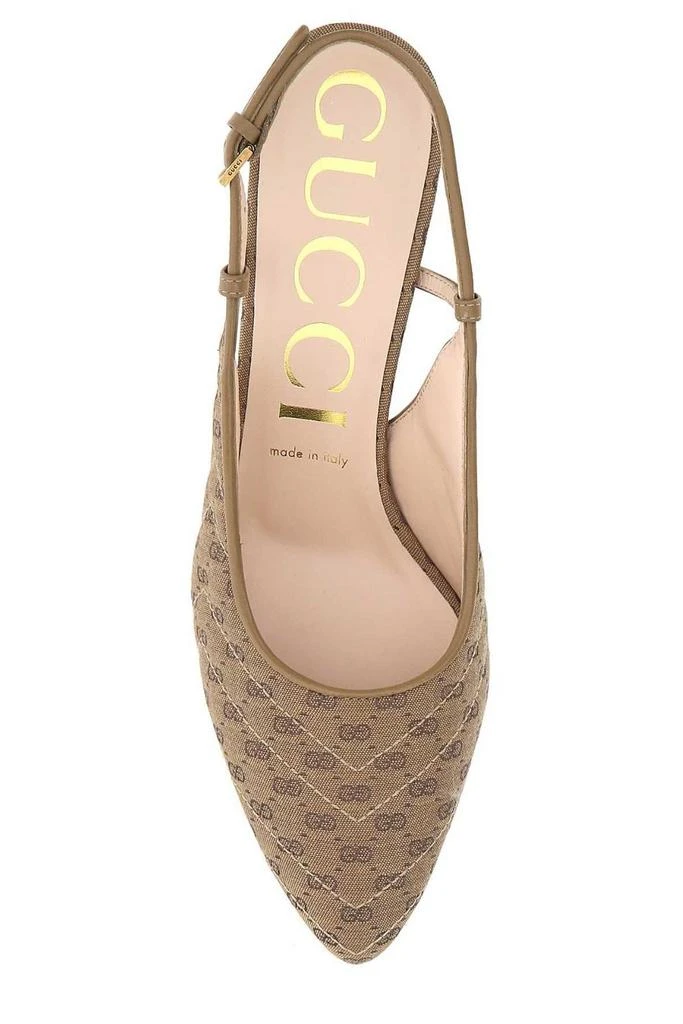 商品Gucci|Gucci Double G Slingback Pumps,价格¥4098,第3张图片详细描述