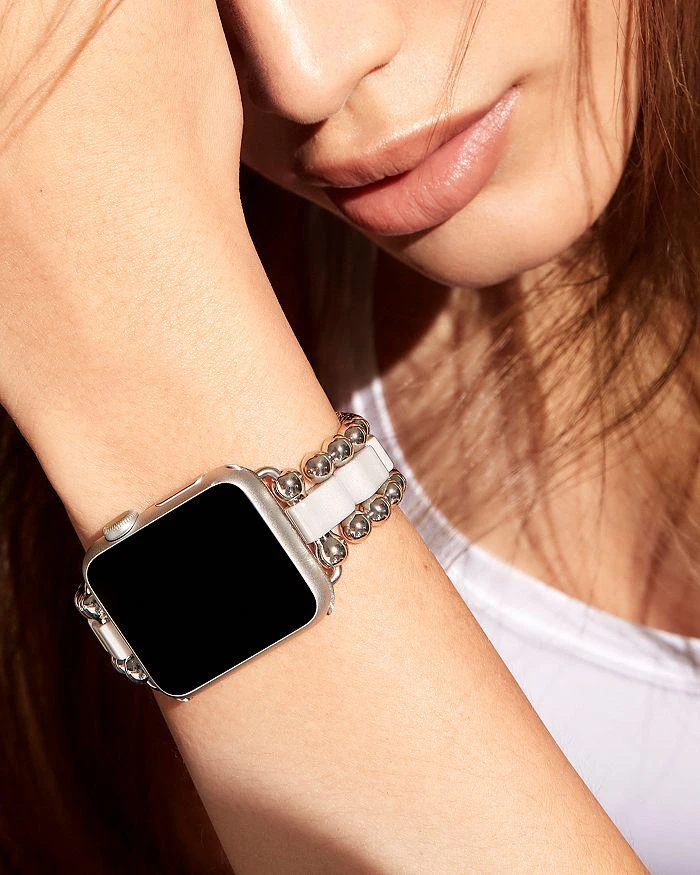 商品LAGOS|White Ceramic Smart Caviar Apple™ Watch Band, 38mm-42mm,价格¥7364,第2张图片详细描述