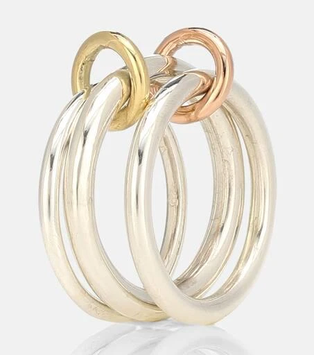 商品Spinelli Kilcollin|Daphne 18kt gold and sterling silver linked rings,价格¥7623,第5张图片详细描述