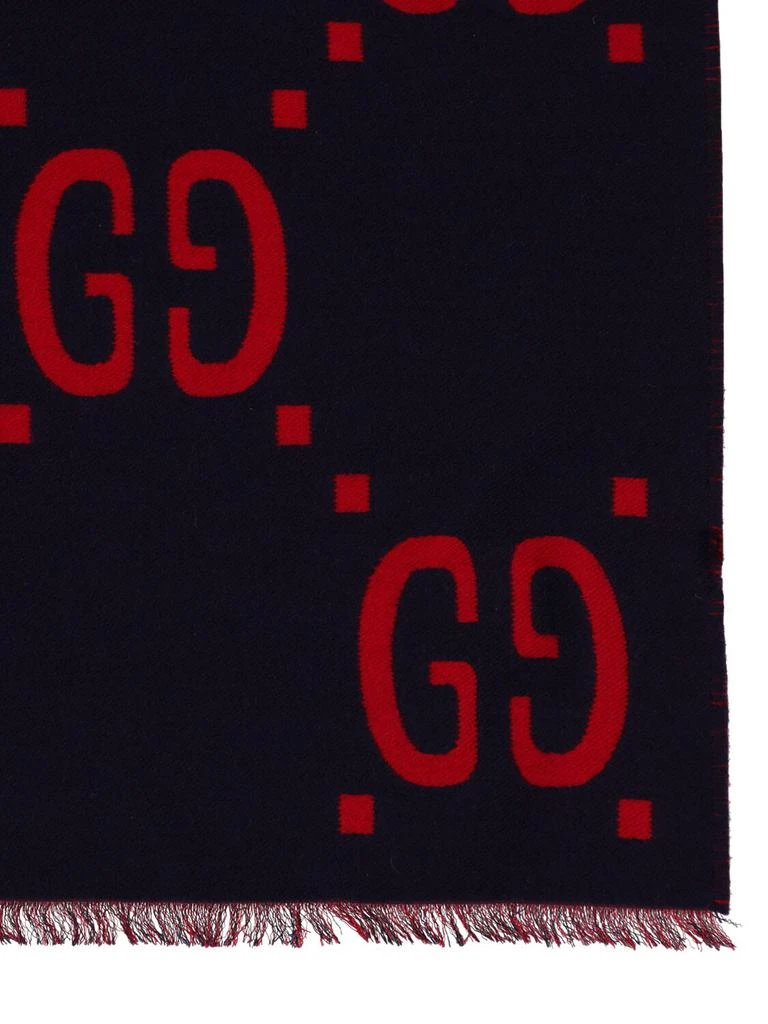 商品Gucci|Gg Jacquard Wool & Silk Scarf,价格¥4321,第3张图片详细描述