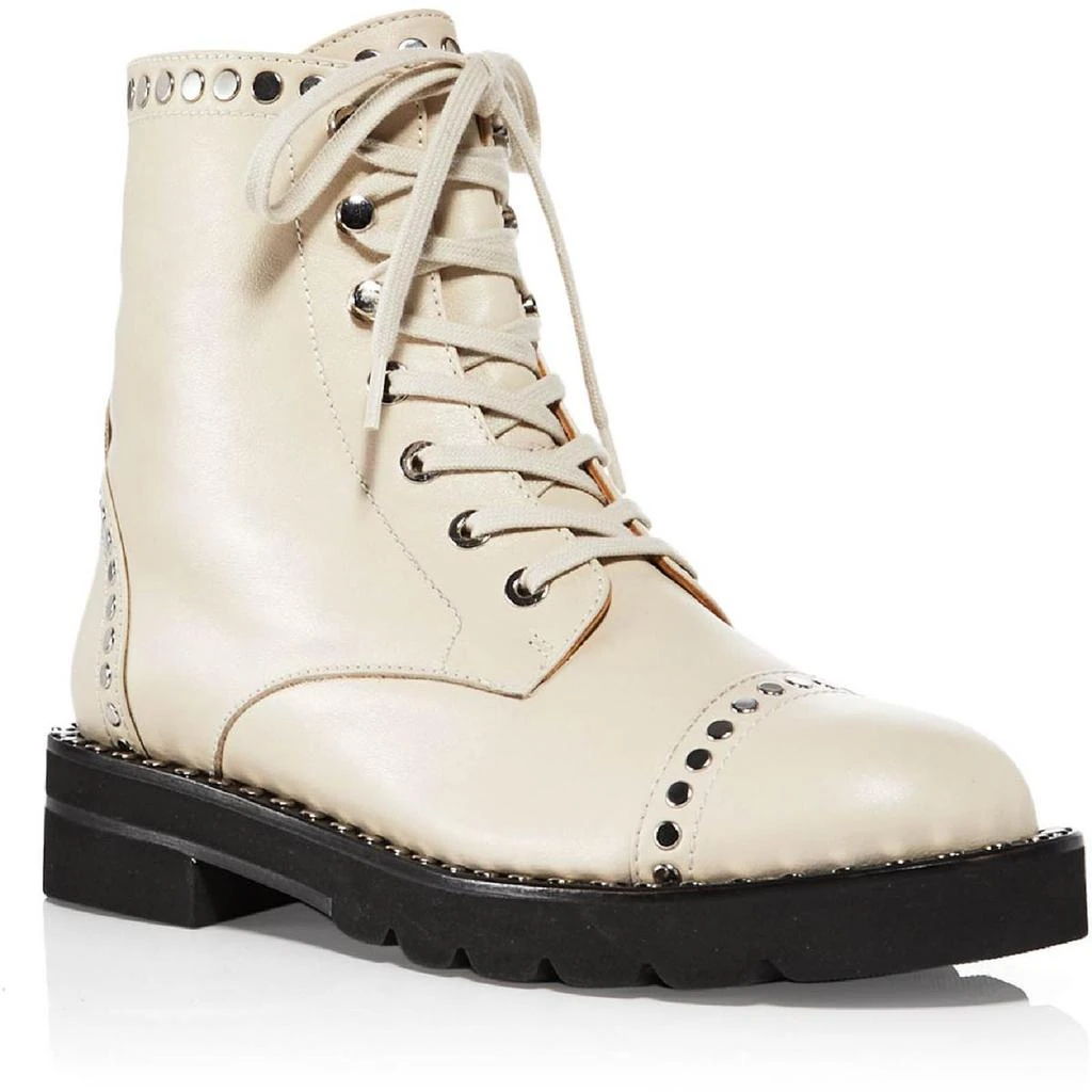 商品Stuart Weitzman|Stuart Weitzman Womens Mila Lift Studs Boti Leather Combat & Lace-up Boots,价格¥1101,第1张图片