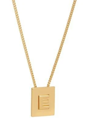 商品Celine|Alphabet金色饰面字母E黄铜项链,价格¥3739,第1张图片
