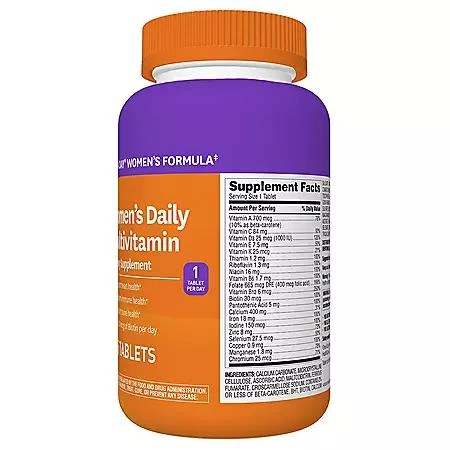 商品Member's Mark|Member's Mark Women's Daily Multivitamin Tablets, 275 ct.,价格¥85,第3张图片详细描述