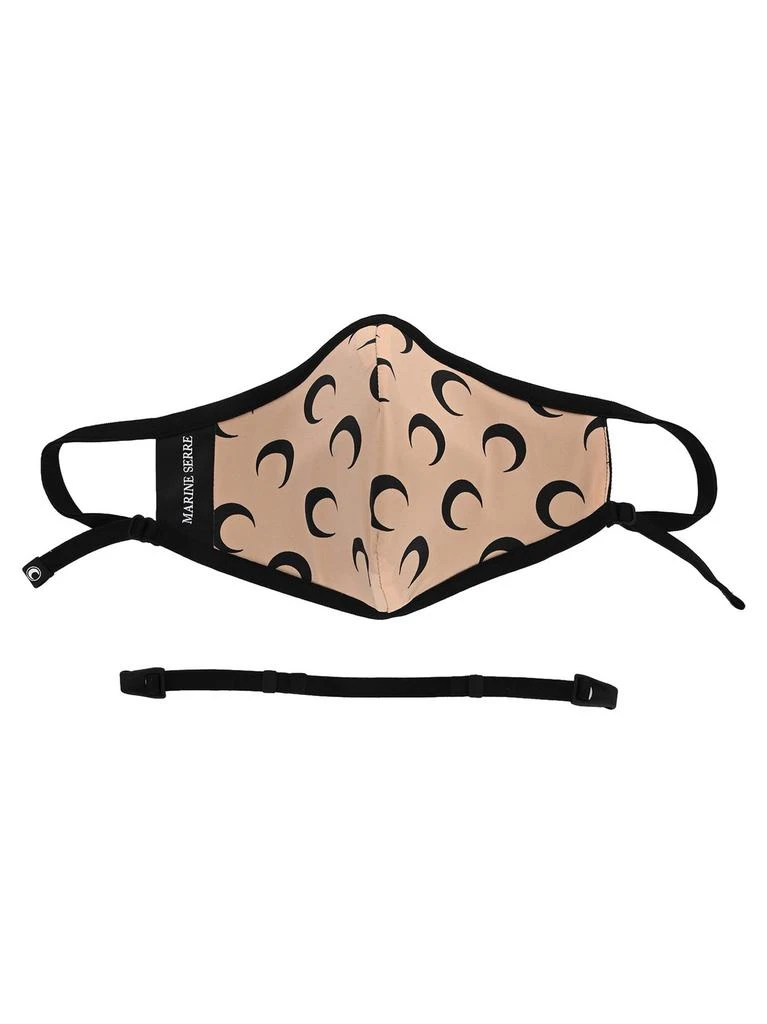 商品MARINE SERRE|Marine Serre Crescent Moon Print Face Mask,价格¥337,第1张图片