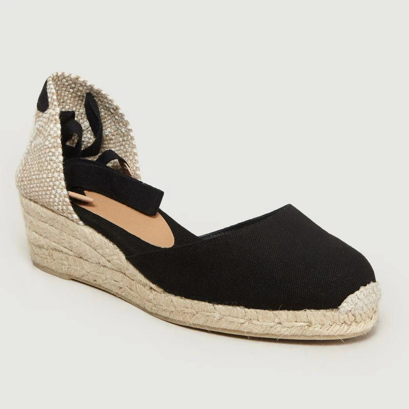 商品Castaner|Carina Wedge Espadrilles Negro Casta ±er,价格¥980,第1张图片