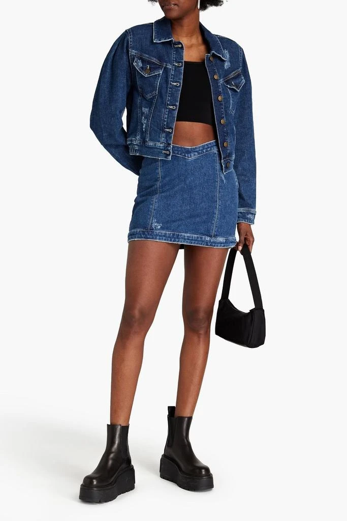 商品retrofête|Distressed denim jacket,价格¥419,第2张图片详细描述