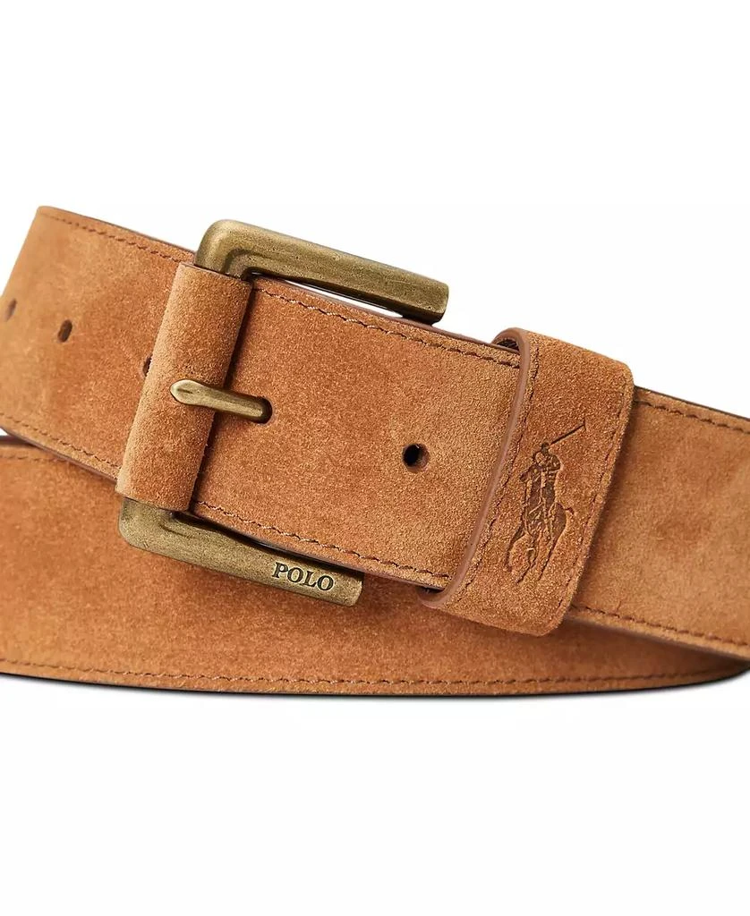 商品Ralph Lauren|Men's Roller-Buckle Suede Belt,价格¥680,第2张图片详细描述