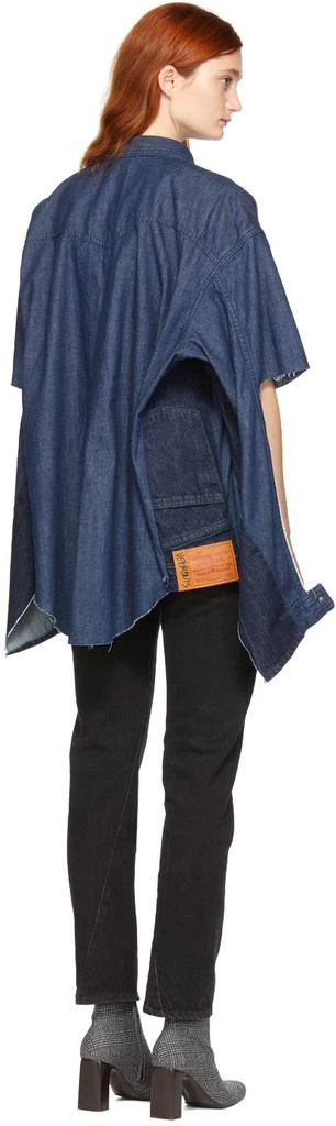 商品Vetements|Navy Levi's Edition Denim Oversized Shirt,价格¥14702,第3张图片详细描述