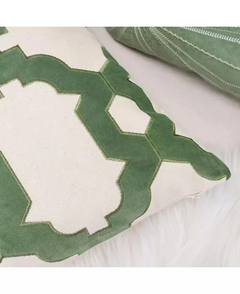商品Homey Cozy|Gabriella Olive Cotton Decorative Pillow, 20" x 20",价格¥223,第2张图片详细描述