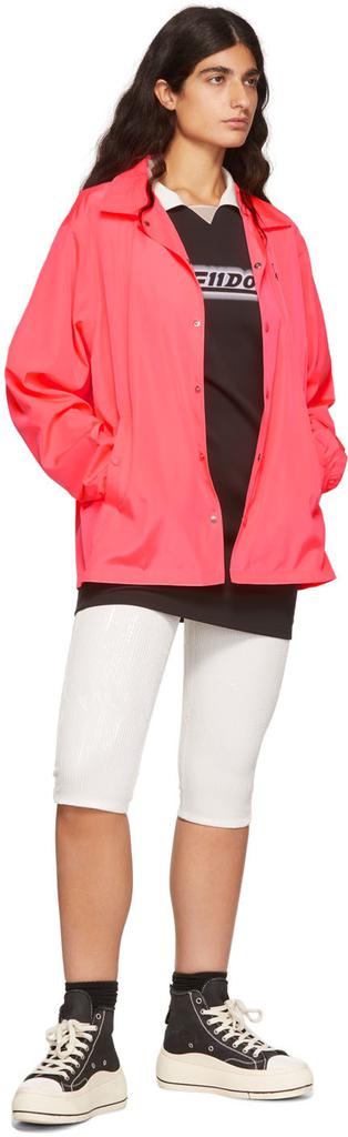 Pink Polyester Windbreaker Jacket商品第4张图片规格展示