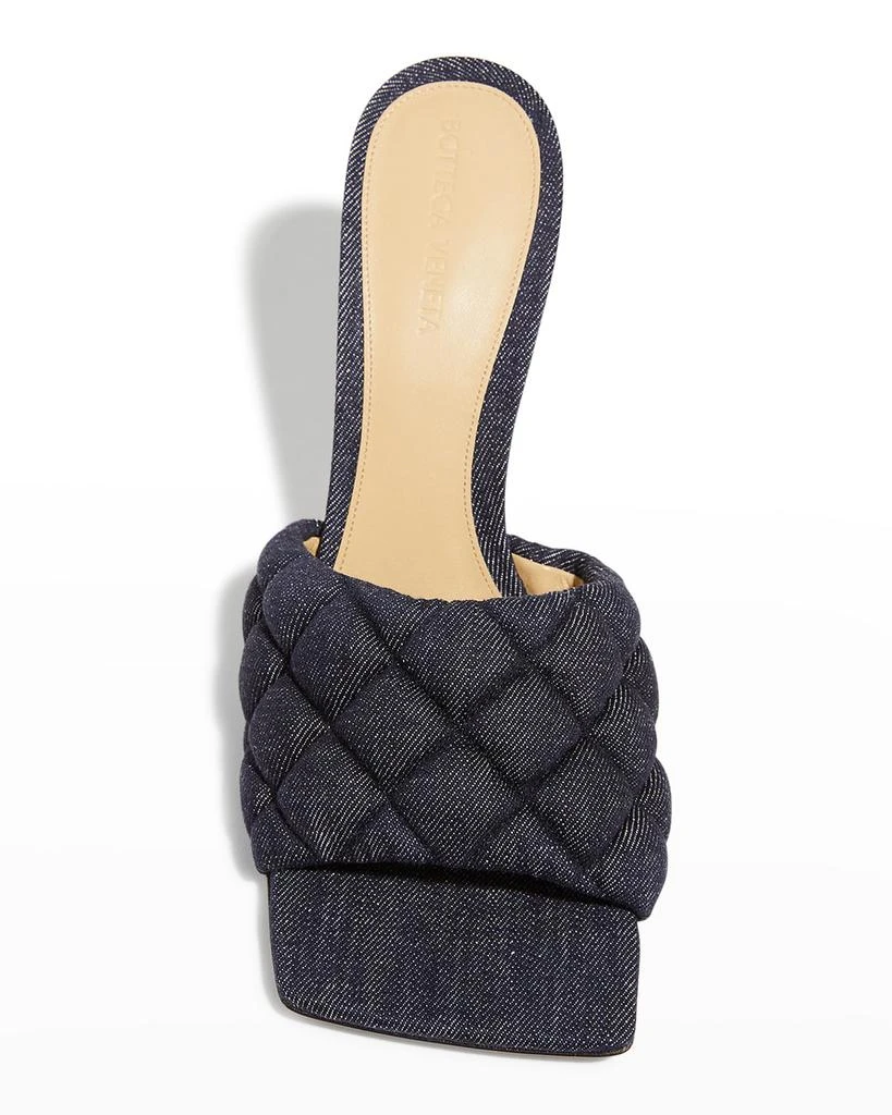商品Bottega Veneta|Matelasse Quilted Denim Mule Sandals,价格¥3787,第5张图片详细描述