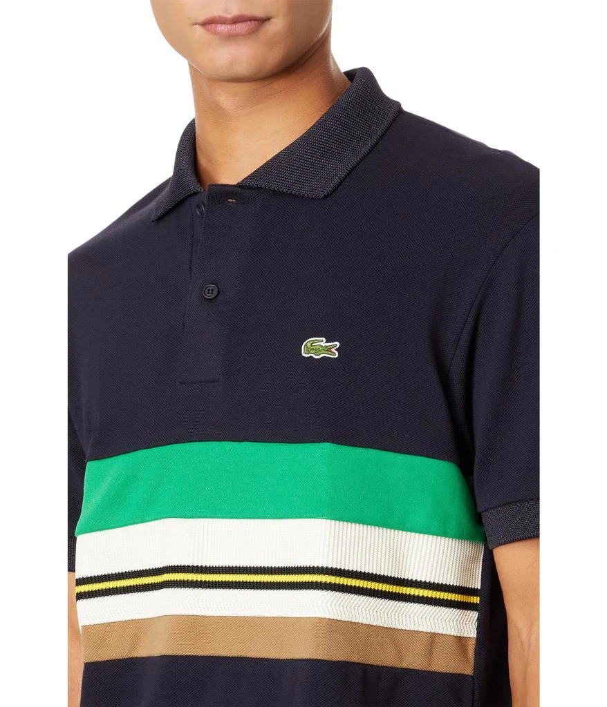 商品Lacoste|Short Sleeve Color-Blocked Polo Shirt,价格¥1168,第3张图片详细描述