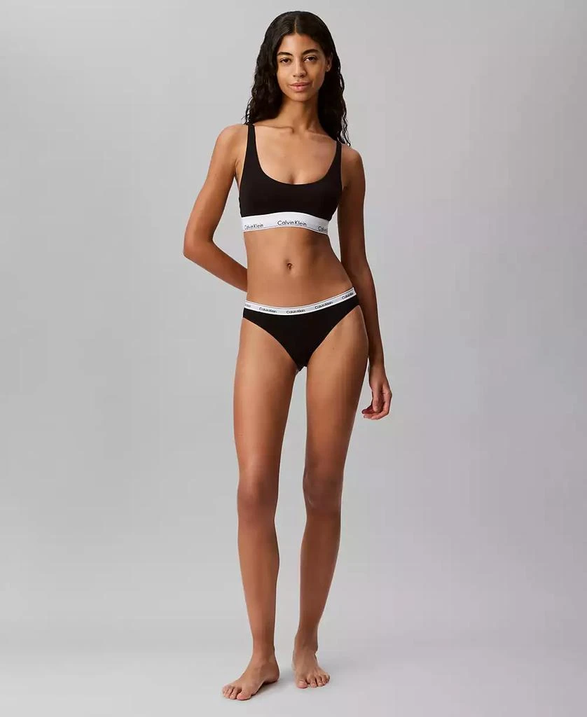 商品Calvin Klein|Calvin Klein Women's Modern Cotton Lightly Lined Bralette QF7586,价格¥299,第5张图片详细描述