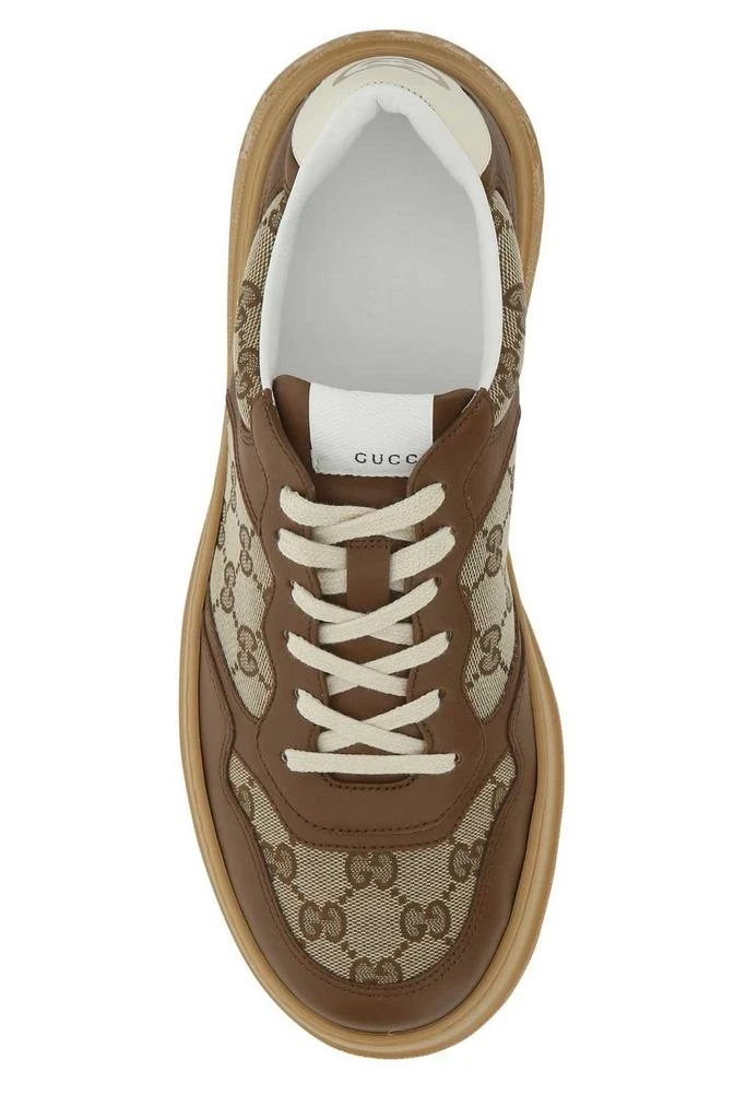 商品Gucci|Gucci GG Embossed Lace-Up Sneakers,价格¥5358,第3张图片详细描述