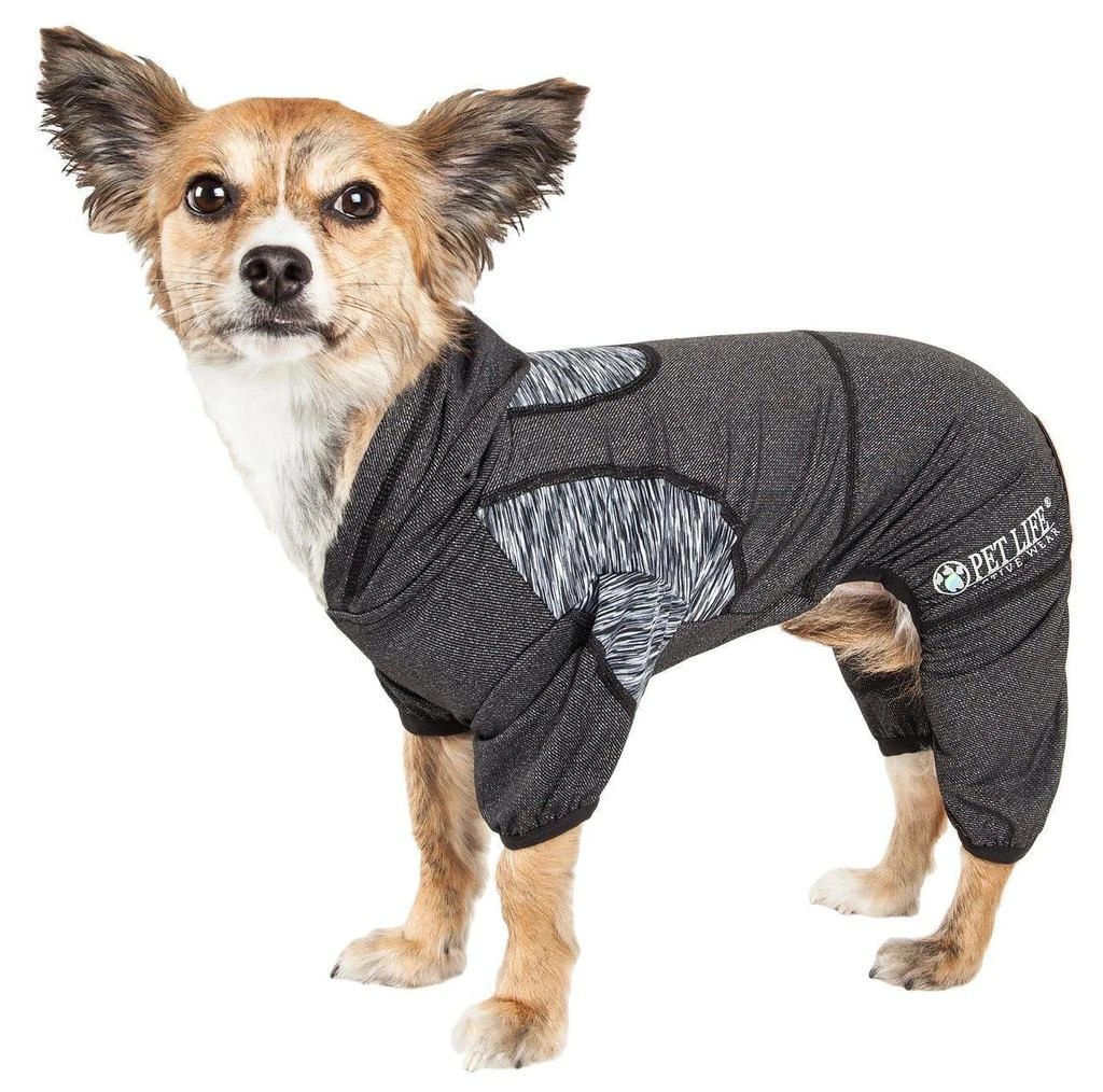 商品Pet Life|Pet Life  Active 'Pawsterity' Mediumweight 4-Way-Stretch Yoga Fitness Dog Tracksuit Hoodie,价格¥360,第1张图片