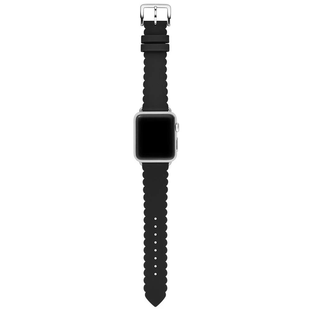 商品Kate Spade|Women's Black Silicone Scallop Apple Watch® Strap,价格¥588,第2张图片详细描述