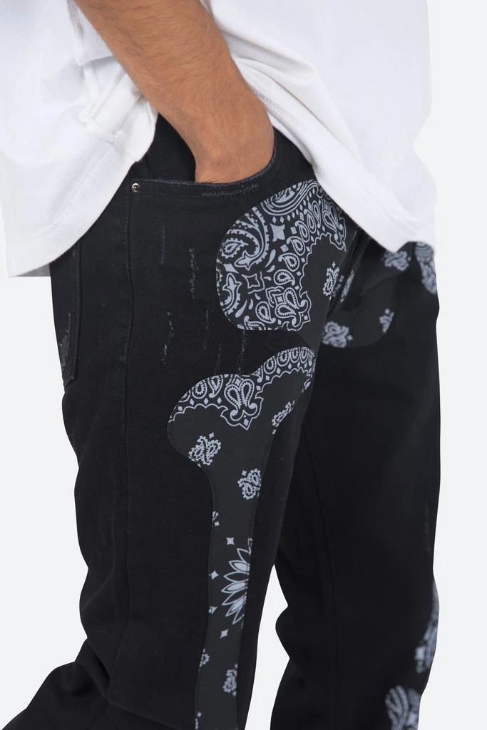 D261 Skeleton Straight Denim - Black/Black 商品