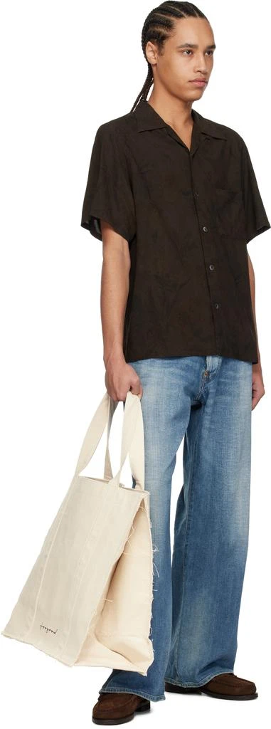 商品Taiga Takahashi|Brown Lot. 113 Open Collar Shirt,价格¥4475,第4张图片详细描述