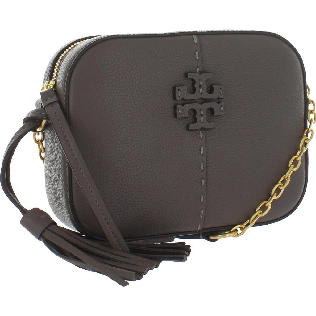 Tory Burch McGraw Women's Pebbled Leather Tasseled Camera Handbag商品第3张图片规格展示