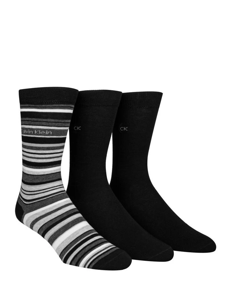 商品Calvin Klein|3-Pair Assorted Crew Socks,价格¥133,第1张图片