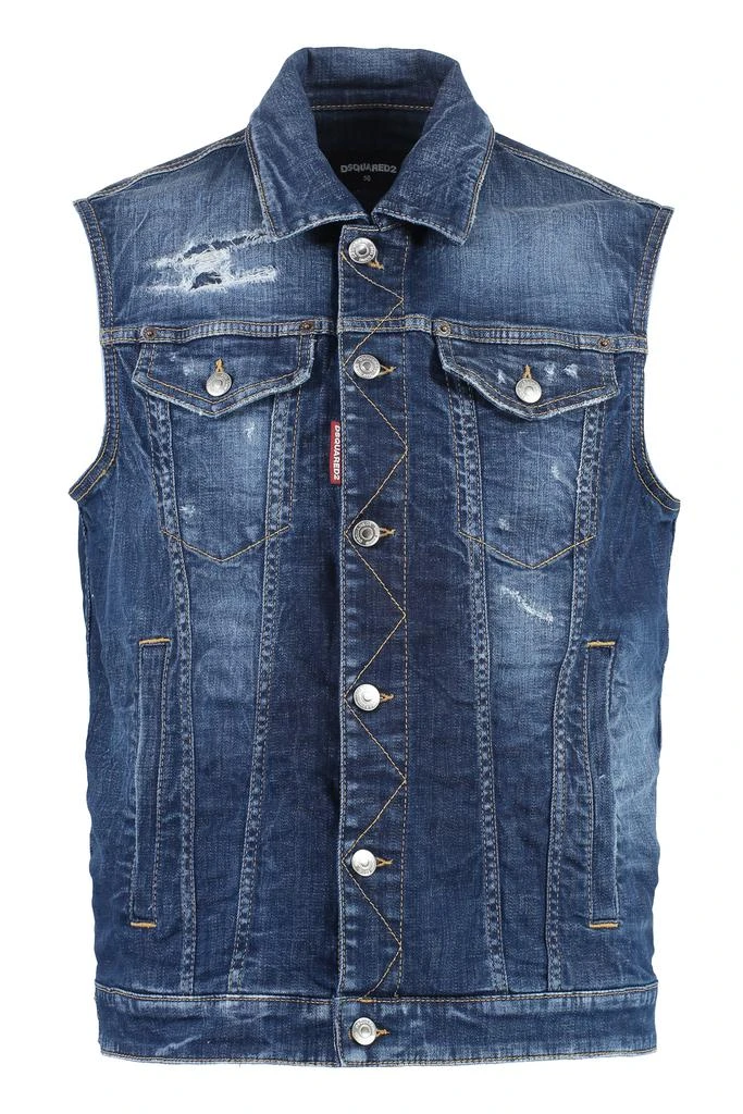 商品DSQUARED2|DAN DENIM VEST,价格¥3055,第1张图片