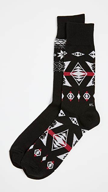 商品Ralph Lauren|2 Pack Fair Isle Slack Socks,价格¥163,第1张图片