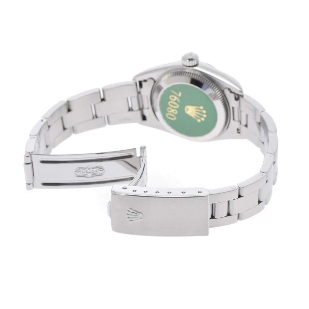 Rolex Black Stainless Steel Oyster Perpetual 76080 Automatic Women's Wristwatch 24 mm商品第5张图片规格展示