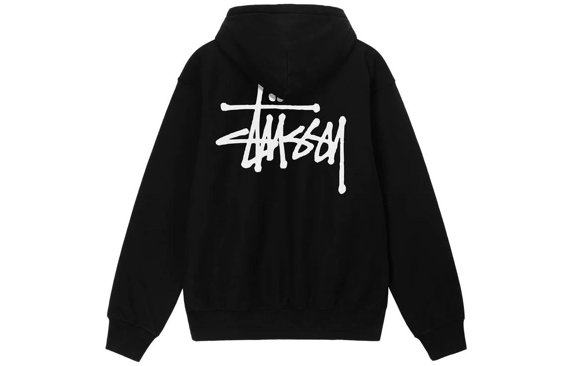 商品[国内直发] STUSSY|Basic StÜssy Pigment Dyed Hoodie 字母Logo印花加绒连帽套头卫衣 男女同款,价格¥1520,第1张图片