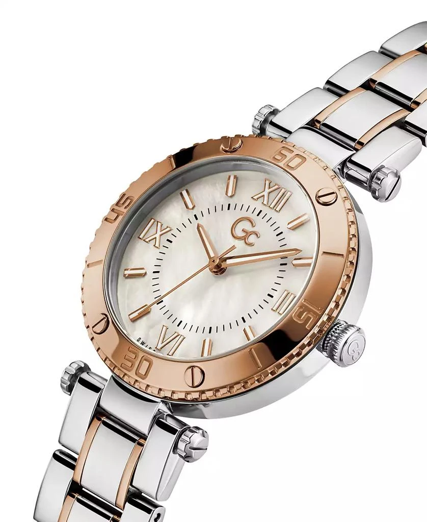 商品GUESS|Gc Muse Women's Swiss Two-Tone Stainless Steel Bracelet Watch 34mm,价格¥2805,第4张图片详细描述