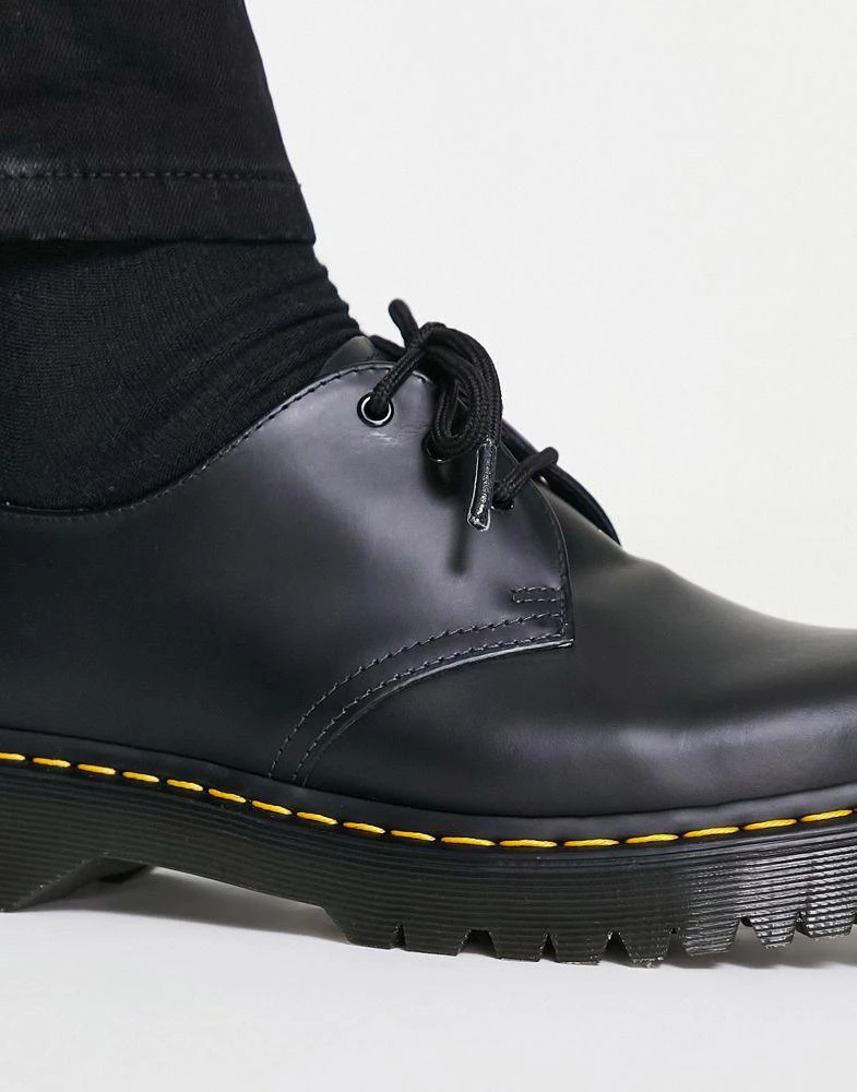 商品Dr. Martens|Dr Martens 1461 bex platform 3-eye shoes in black,价格¥1373,第3张图片详细描述