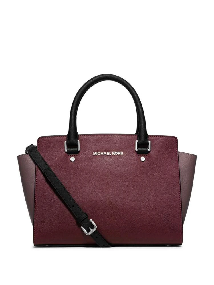 商品Michael Kors|Selma Medium Multicolor Saffiano Leather Satchel,价格¥894,第1张图片