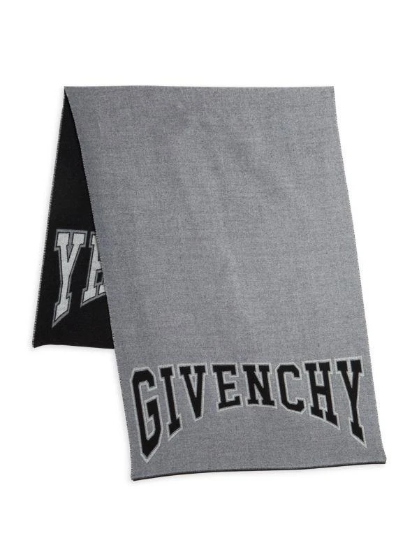 商品Givenchy|College Logo Virgin Wool Scarf,价格¥3675,第2张图片详细描述