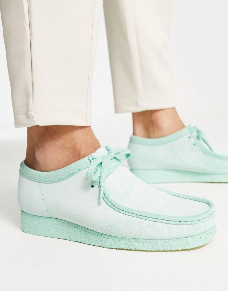 商品Clarks|Clarks Originals wallabee shoes in mint suede,价格¥691,第4张图片详细描述