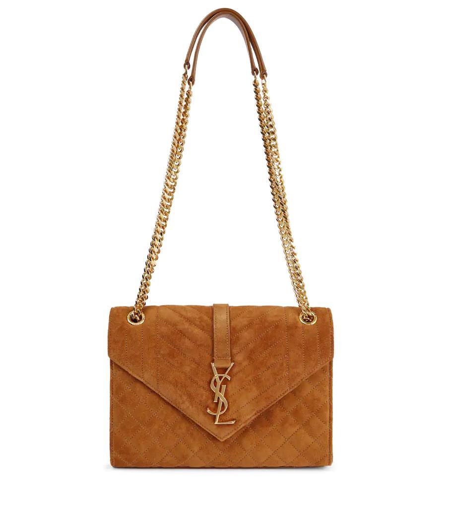 商品Yves Saint Laurent|Envelope Medium suede crossbody bag,价格¥14283,第1张图片