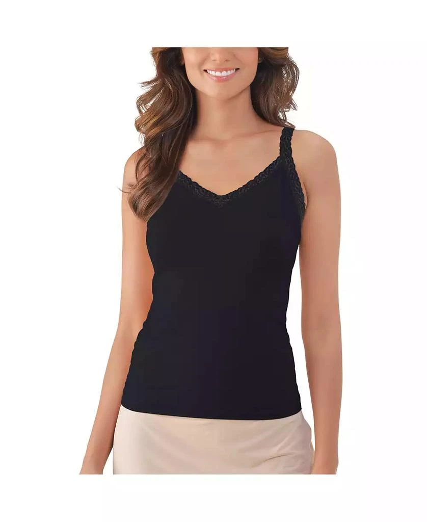 商品Vanity Fair|Perfect Lace Reversible Camisole 17166,价格¥212,第2张图片详细描述