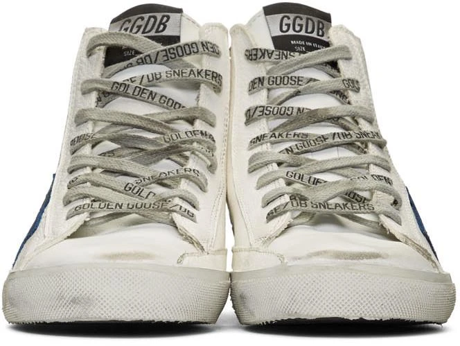 商品Golden Goose|White & Gold Francy Sneakers,价格¥3383,第2张图片详细描述