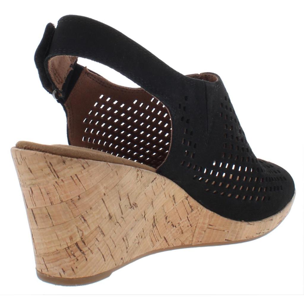 Rockport Womens Briah Perforated Cork Wedge Sandals商品第6张图片规格展示