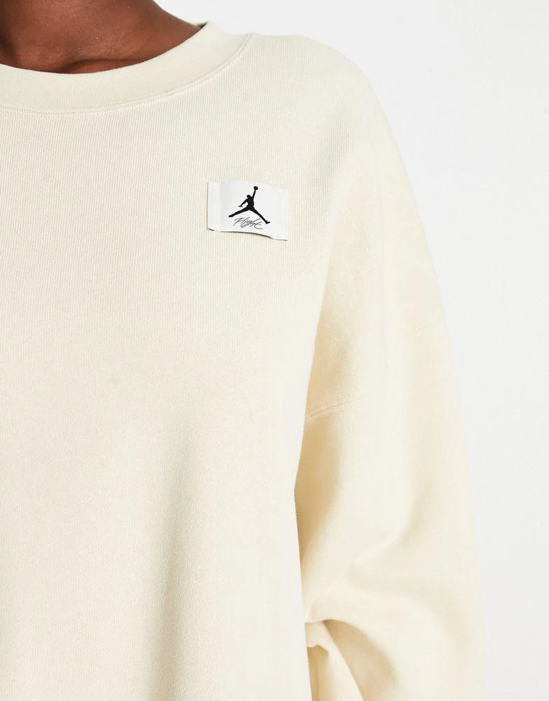 商品Jordan|Jordan Flight fleece sweatshirt in beach beige,价格¥732,第3张图片详细描述