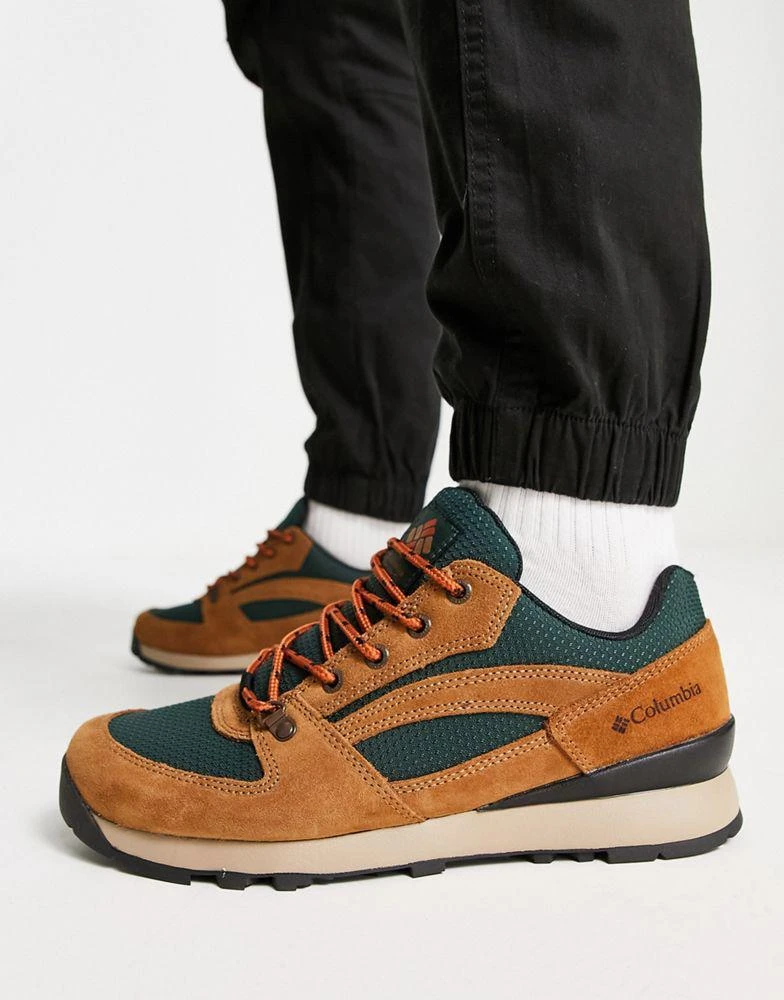 商品Columbia|Columbia Wildone Navigate suede trainers in tan and green,价格¥922,第4张图片详细描述