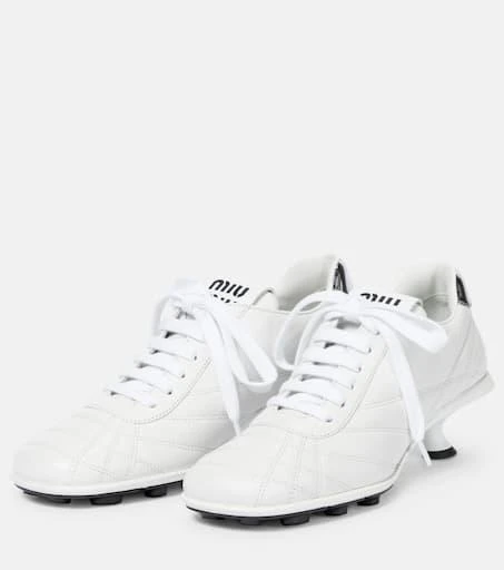 商品Miu Miu|Leather sneaker pumps,价格¥7251,第5张图片详细描述