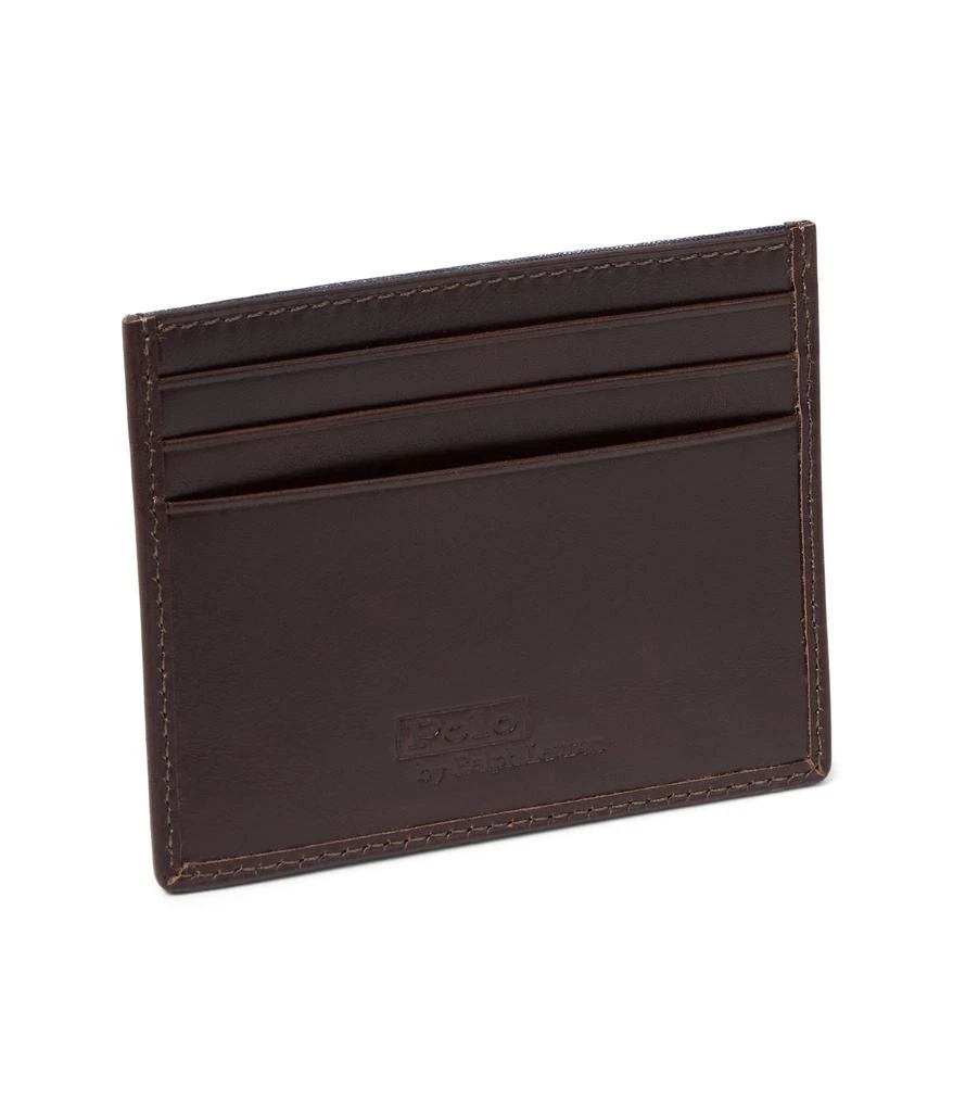 商品Ralph Lauren|Equestrian Canvas & Leather Card Case,价格¥662,第2张图片详细描述