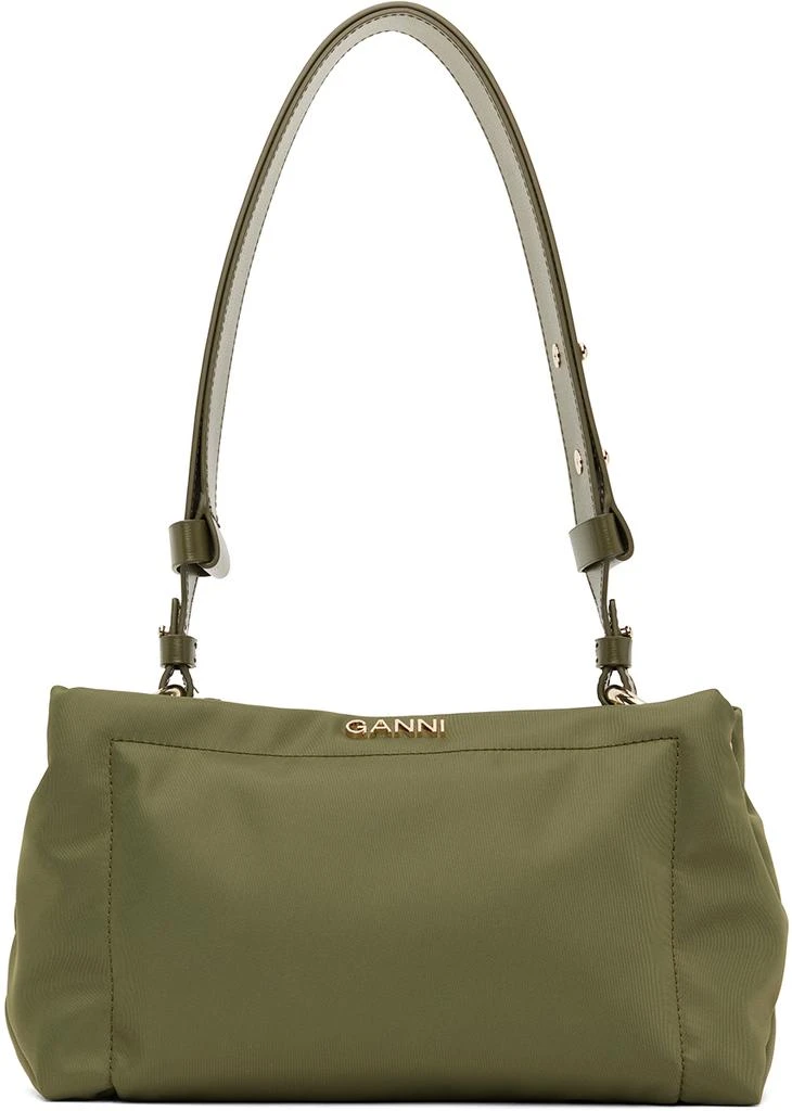 商品Ganni|Khaki Medium Pillow Baguette Bag,价格¥1445,第1张图片