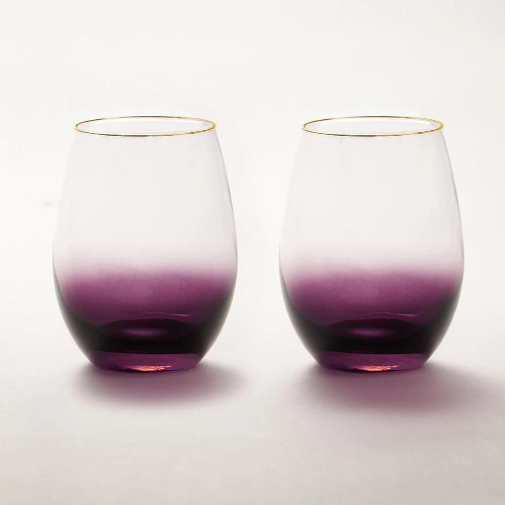 商品ANNA New York|Amethyst Ombre Wine Glasses,价格¥333,第1张图片
